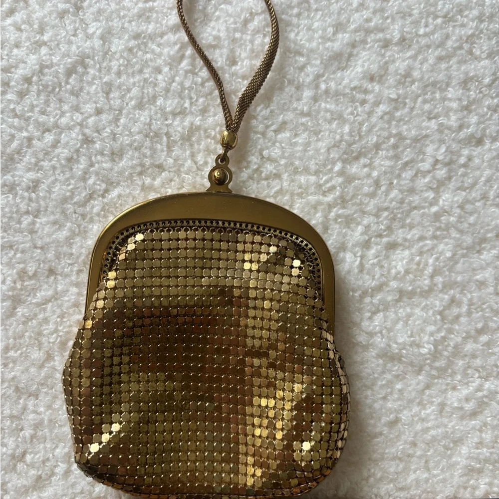 Whiting & Davis Gold Mesh Evening Wristlet